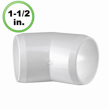 Circo Innovations 1.5 in. 45 Degree Ell PVC Fitting 145-F